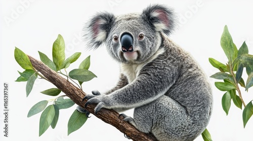 koala bear. koala bear on white background. animal photo