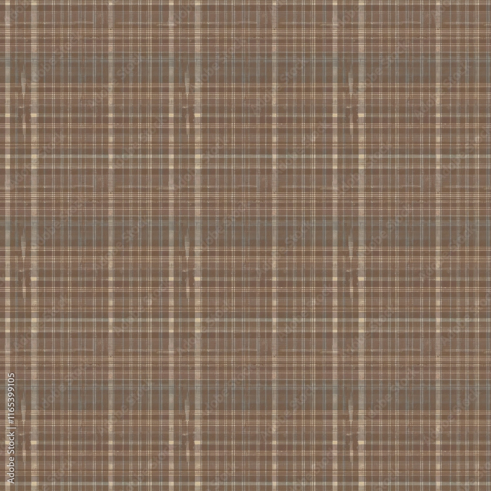 Seamless plaid background texture in warm brown tones. Seamless plaid background texture in warm brown tones.