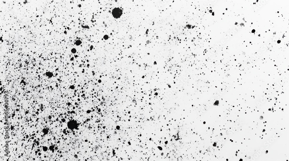 Black Ink Splashes on White Background: Abstract Art Texture Black Ink Splashes on White Background: Abstract Art Texture