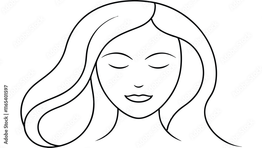 Face with Eyes Closed in Serenity Face with Eyes Closed in Serenity
