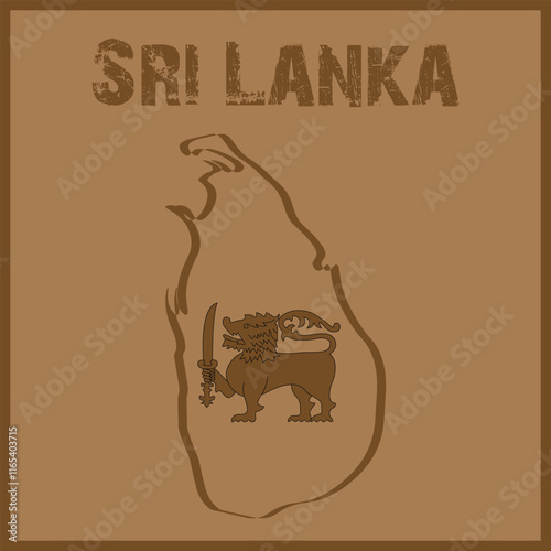 Sri Lanka Independence Day. 4th of February. Vector Design