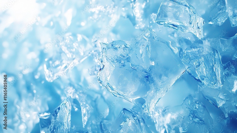 Abstract Blue and White Glass Texture with Glowing Elements Abstract Blue and White Glass Texture with Glowing Elements