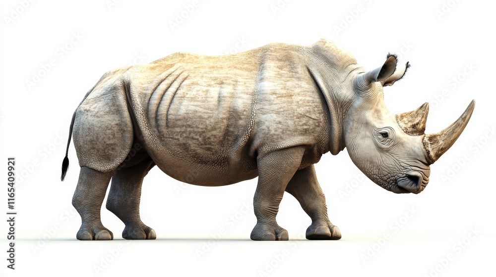 rhinoceros. rhinoceros on white background. animal rhinoceros. rhinoceros on white background. animal