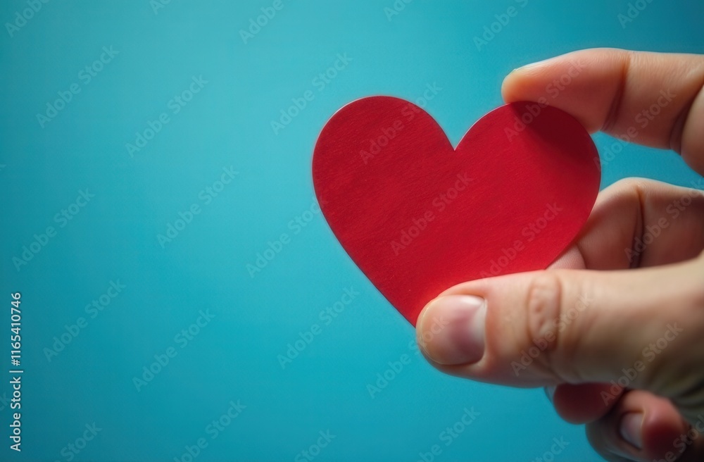 A person is gently holding a vibrant red heart in their hand now A person is gently holding a vibrant red heart in their hand now