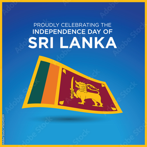 Sri Lanka Independence Day. 4th of February. Vector Design