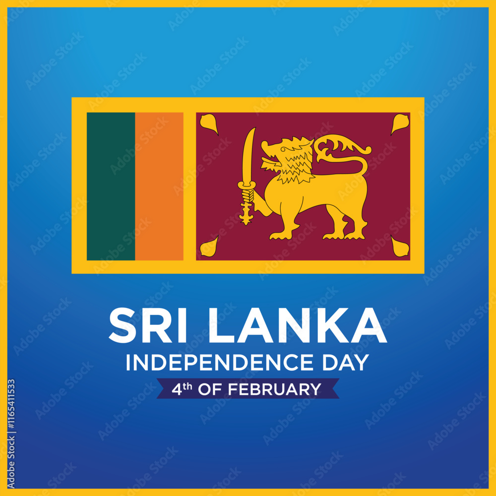 Sri Lanka Independence Day. 4th of February. Vector Design Sri Lanka Independence Day. 4th of February. Vector Design