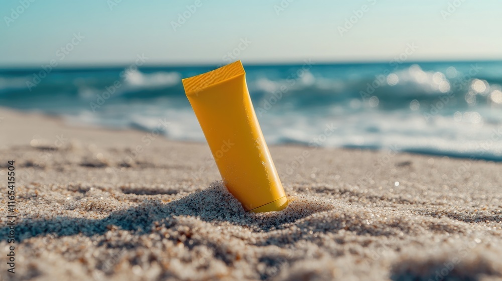 Sunscreen on Beach