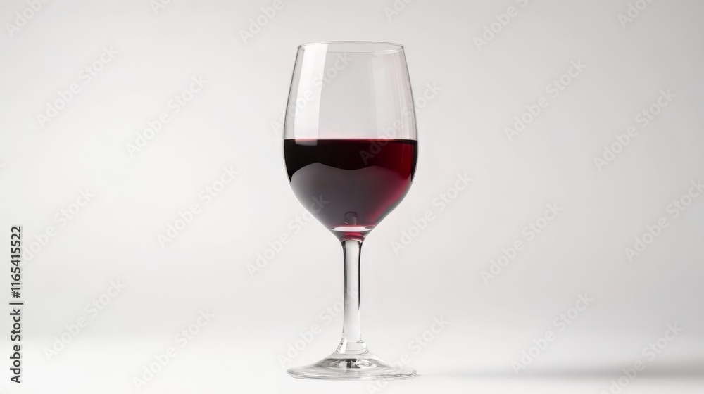 A Stunning Glass of Red Wine, Perfect for a Relaxing Evening A Stunning Glass of Red Wine, Perfect for a Relaxing Evening