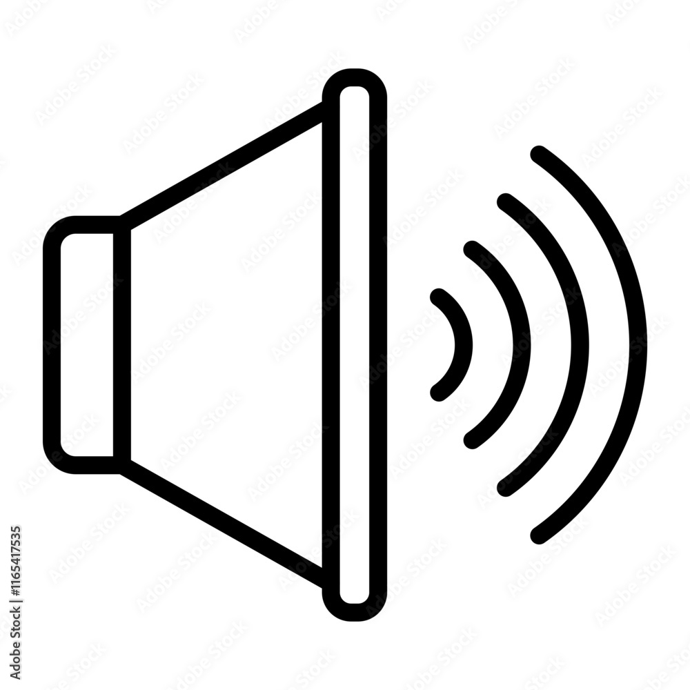 Volume Vector Line Icon Design Volume Vector Line Icon Design