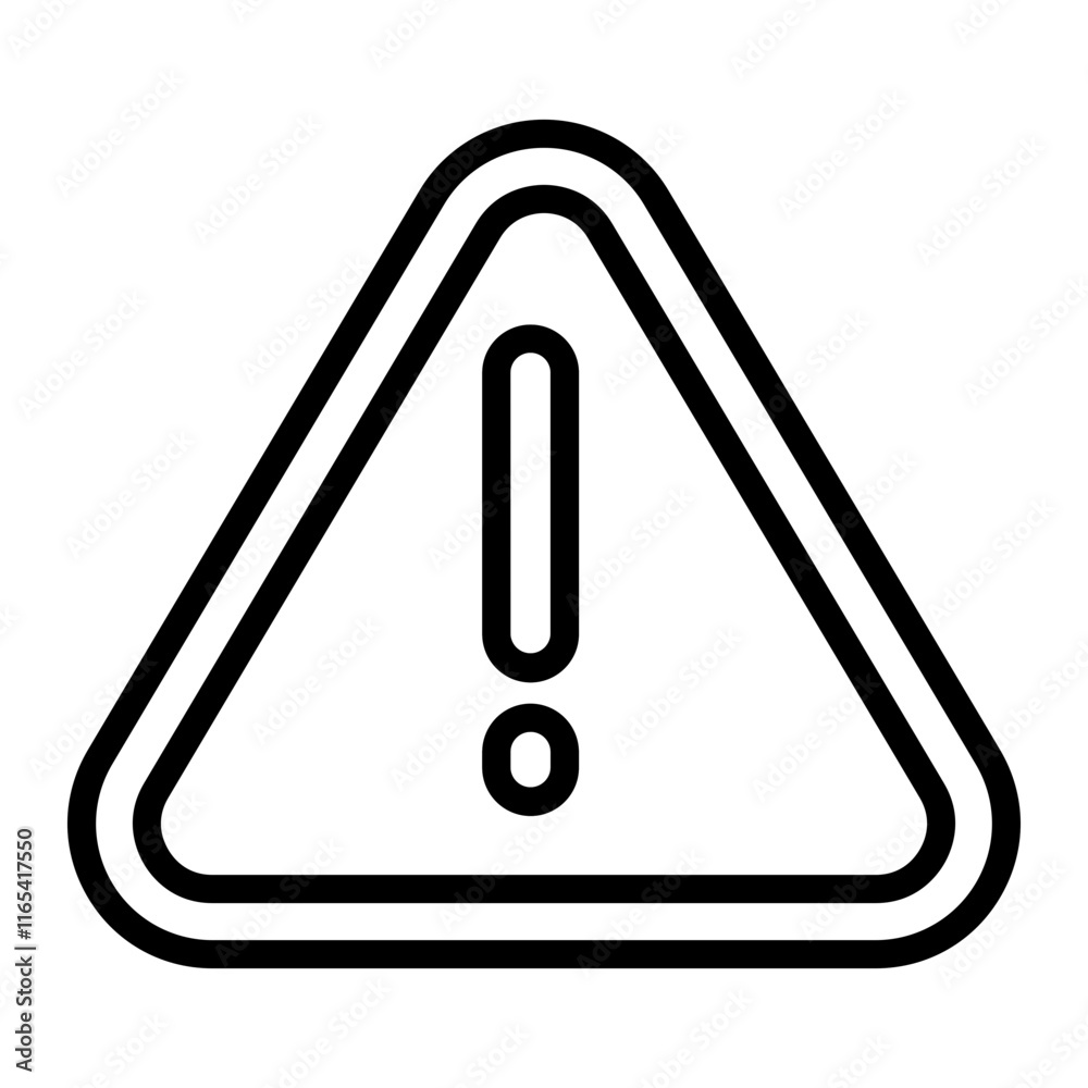 Error Outline Vector Line Icon Design Error Outline Vector Line Icon Design