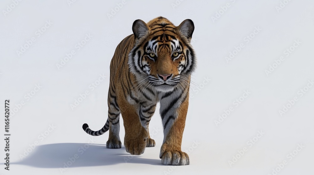 Obraz premium tiger. Tiger on white background. animal