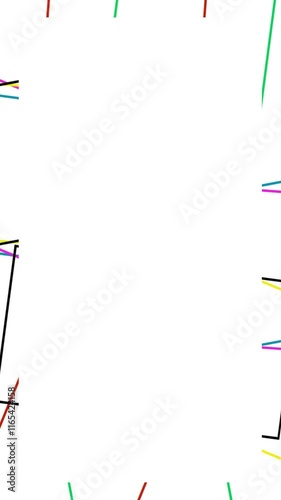 Artistic colored vertical borders and Frames, Photo frames, Colorful Borders,