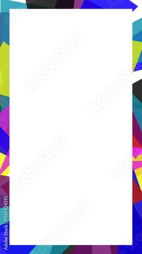 Artistic colored vertical borders and Frames, Photo frames, Colorful Borders,