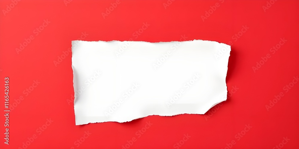 Torn red Paper Edge With Ragged Hole black and white Space for Creative Backgrounds or Design, Isolated Overlay, Red Header, and Realistic Ripped Effect on White Background Torn red Paper Edge With Ragged Hole black and white Space for Creative Backgrounds or Design, Isolated Overlay, Red Header, and Realistic Ripped Effect on White Background