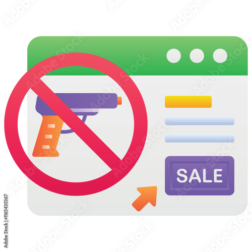 Gradient color illustration for Bargain, illegal weapon buy