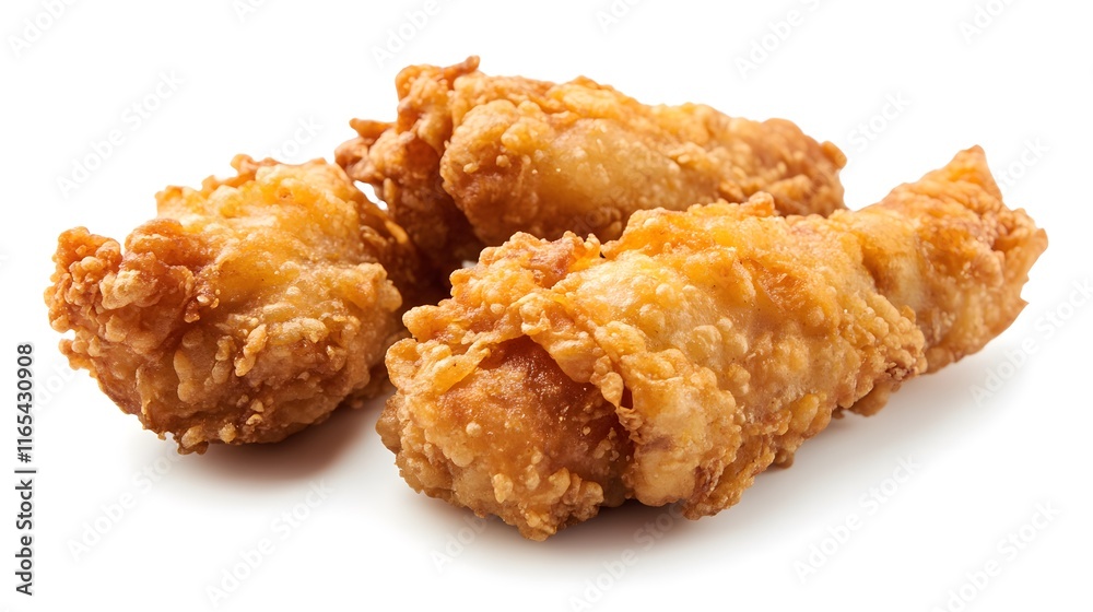 Golden Brown Crispy Fried Chicken Pieces Golden Brown Crispy Fried Chicken Pieces