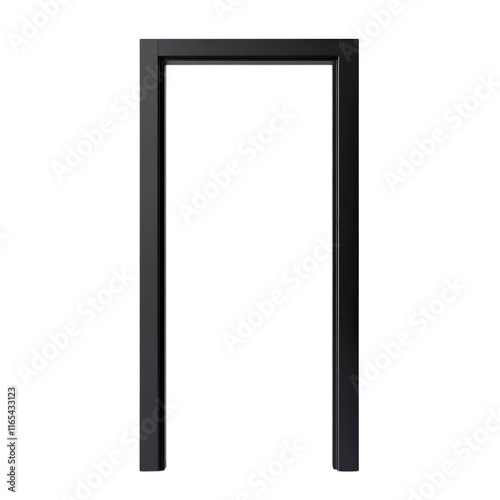 Wallpaper Mural Black Door Frame with Minimalist Design for Modern Interiors, Suitable for Various Architectural Styles and Creative Home Installations Torontodigital.ca