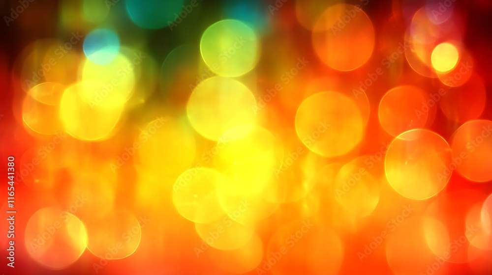 Obraz premium Abstract Background of Warm Color Bokeh Lights