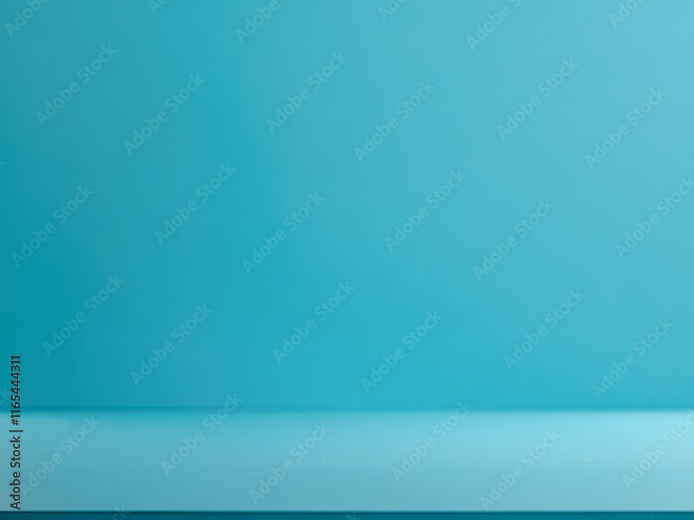blue background wall and table for product display blue background wall and table for product display