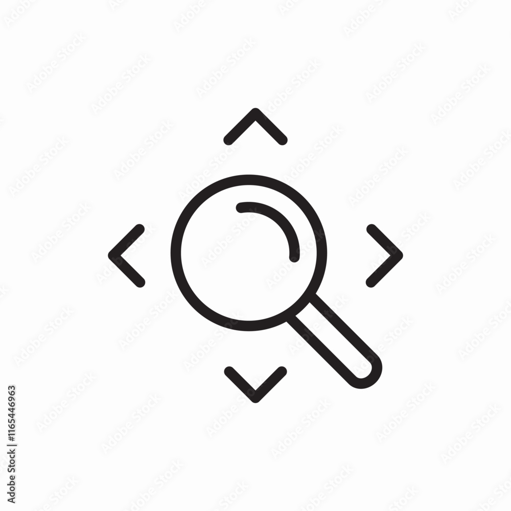 Search magnifier zoom detailed icon vector sign
Search magnifier zoom detailed icon vector sign
