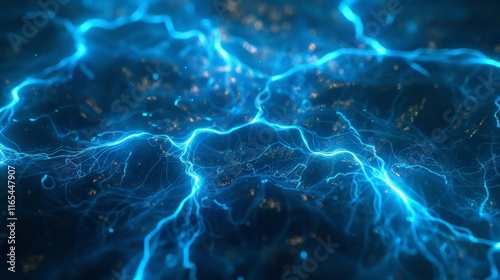 Plasma energy field flows seamlessly creating an electric blue current effect, perfect for wallpapers and digital backgrounds