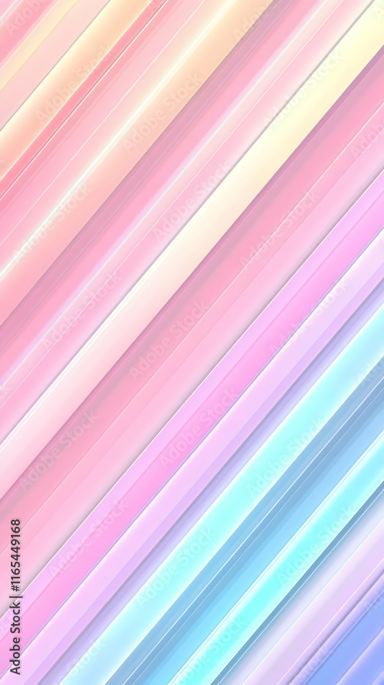 Fototapeta premium Pastel Diagonal Stripes Abstract Background