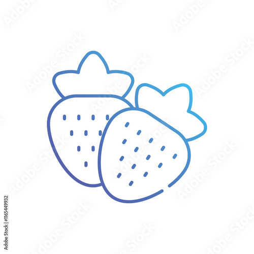 Strawberry vector icon