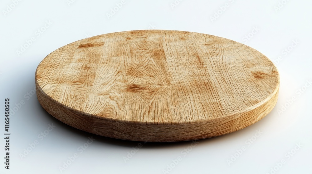 Round wooden board, light brown, isolated. Round wooden board, light brown, isolated.