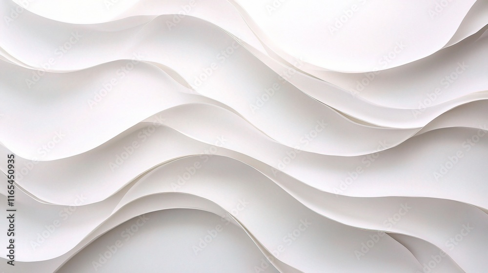 Abstract White Paper Waves with Textured Background for Design Use Abstract White Paper Waves with Textured Background for Design Use