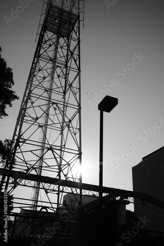 Antenna broadcast TV signal on a clear day.