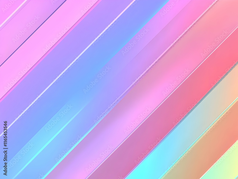 Fototapeta premium Pastel Diagonal Stripes Abstract Background