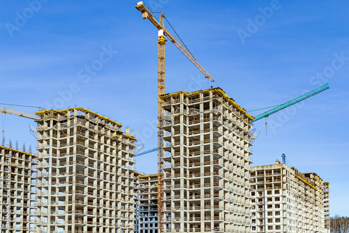 Photography Construction of the third stage of a new residential complex 'in the forest'