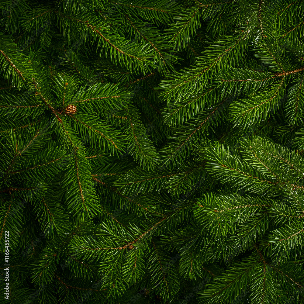 Lush Green Fir Branches Background Image Lush Green Fir Branches Background Image