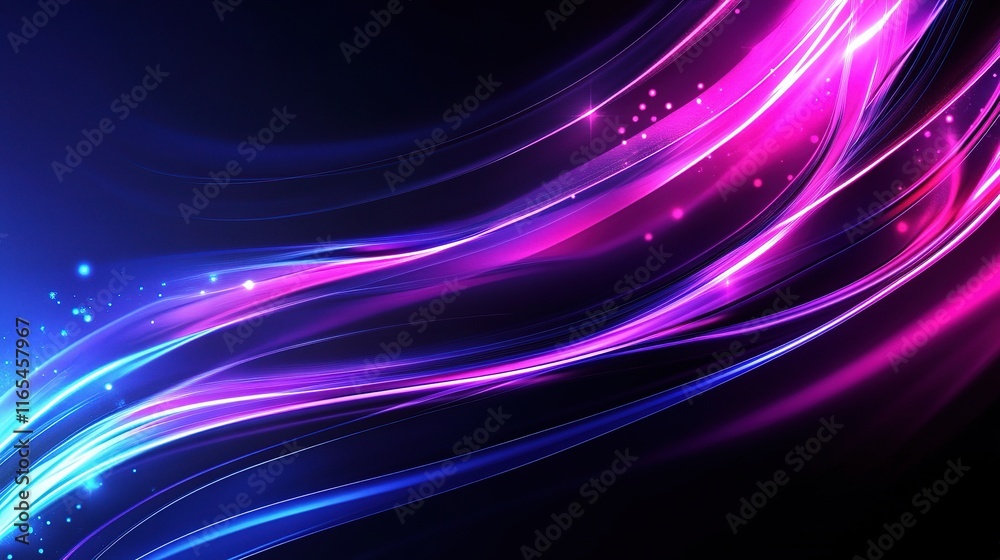 Futuristic Abstract Technology Background with Colorful Waves Futuristic Abstract Technology Background with Colorful Waves