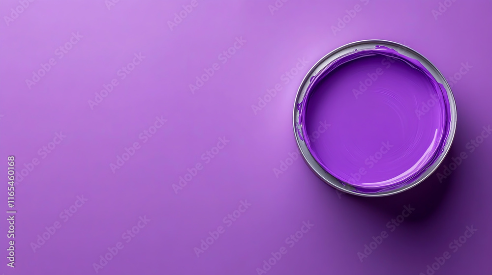 Top view of a paint with copy space for vibrant color text Top view of a paint with copy space for vibrant color text