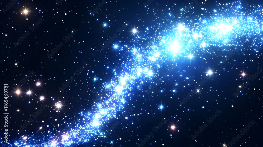 Naklejka premium Glimmering Stardust Abstract Background