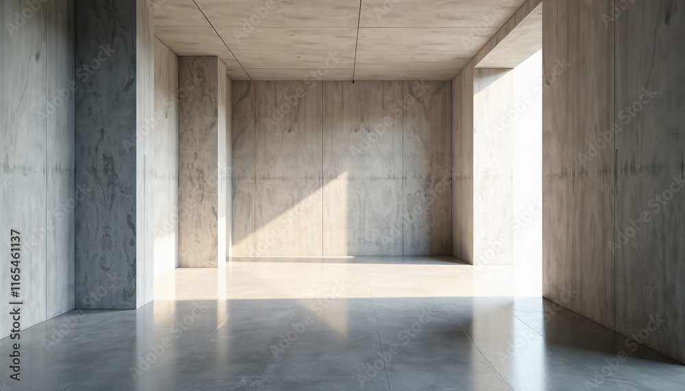 Fototapeta premium Modern Concrete Interior Design