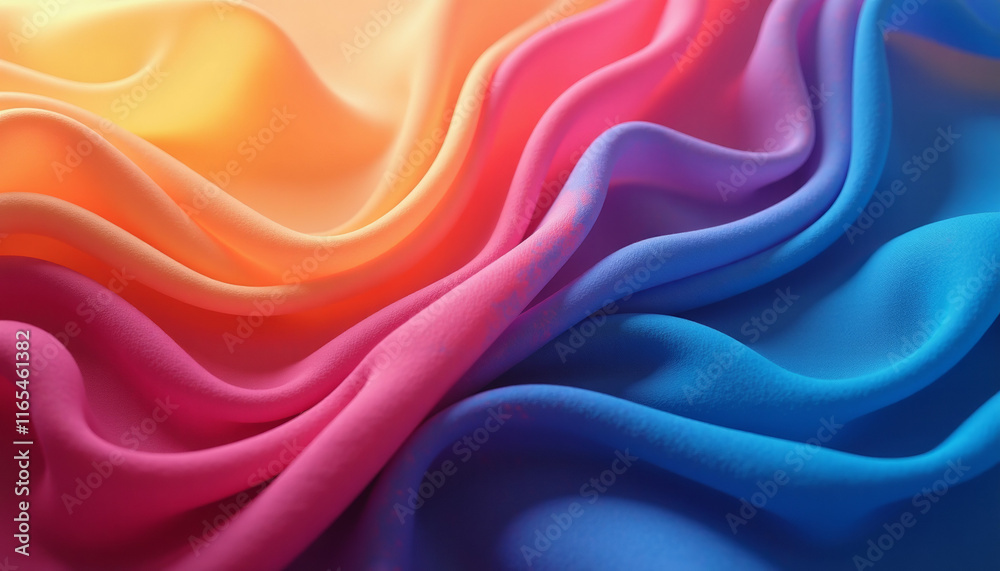 Fototapeta premium Colorful Fabric Texture Gradient