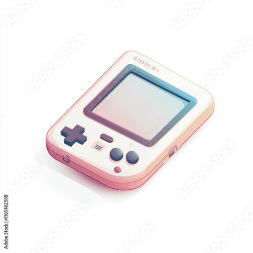 side view of a minimalist stick console game