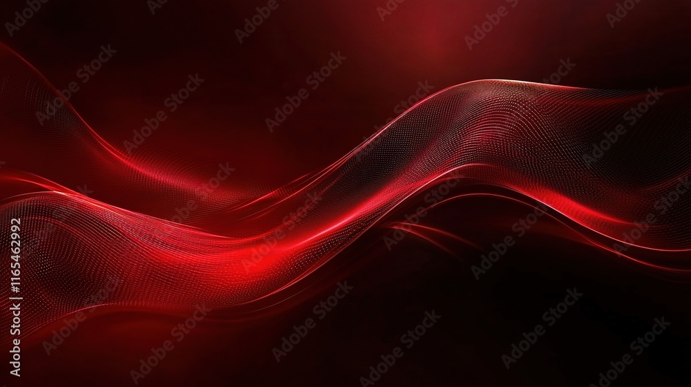 Elegant Dark Red Background with Rich Textures and Smooth Waves Elegant Dark Red Background with Rich Textures and Smooth Waves