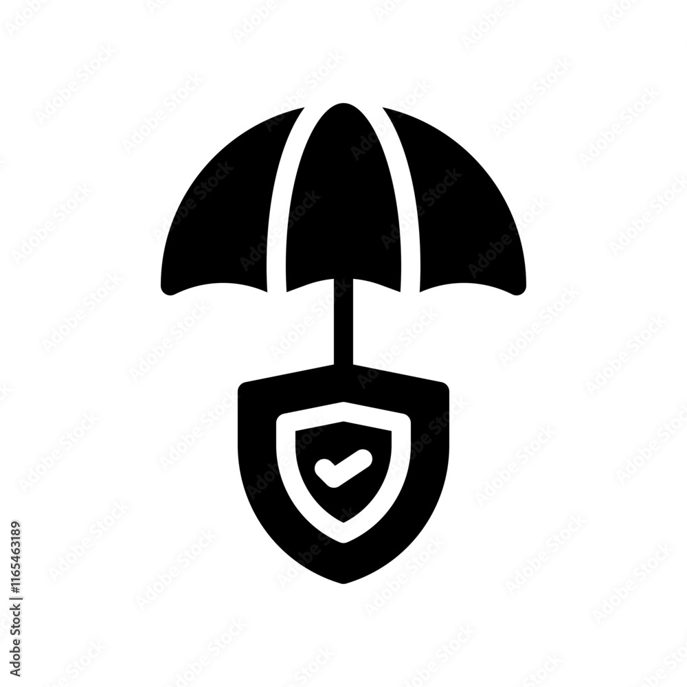 insurance glyph icon