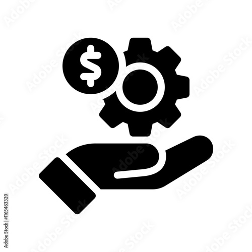 wealth glyph icon