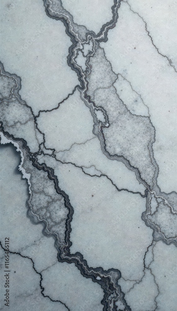 Obraz premium Cool toned grey marble with subtle veining, refined look , art, design, smooth