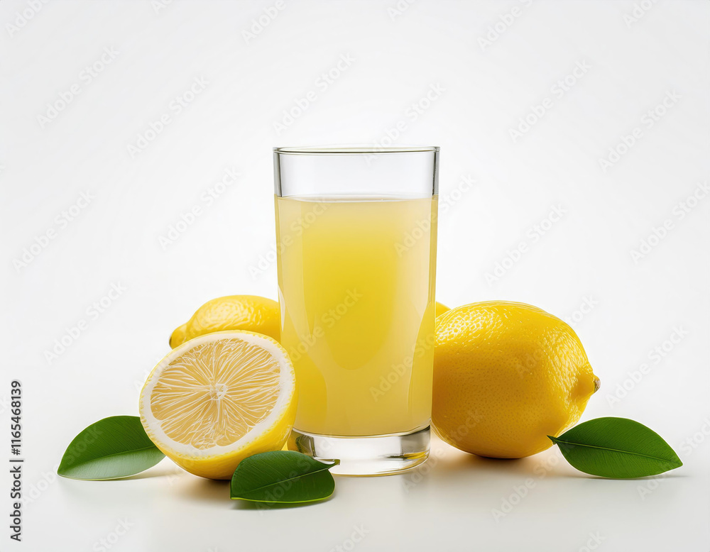 lemon juice in the white background studio shot lemon juice in the white background studio shot