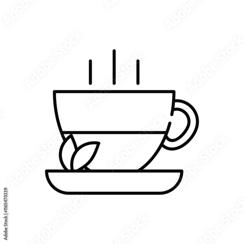Herbal tea vector icon