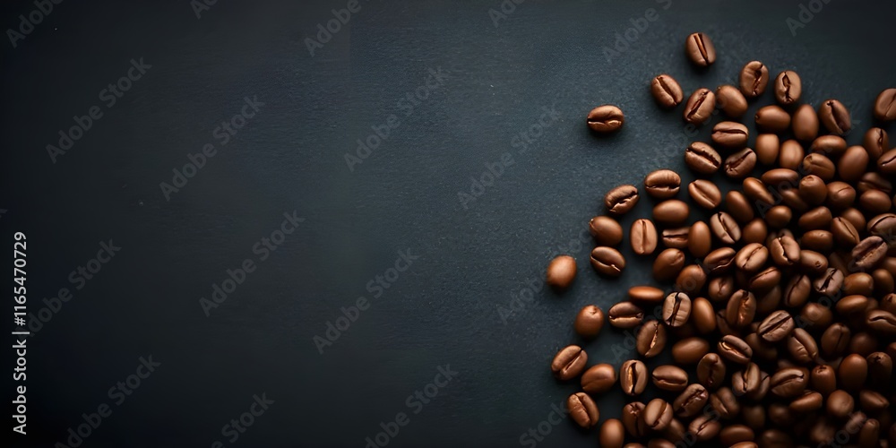 Texture of Freshly Roasted Coffee Beans on a Dark Background, Featuring a Rustic Aesthetic with a Steaming Coffee Cup Surrounded by Beans, Highlighting the Rich Aroma and Warmth of Coffee Texture of Freshly Roasted Coffee Beans on a Dark Background, Featuring a Rustic Aesthetic with a Steaming Coffee Cup Surrounded by Beans, Highlighting the Rich Aroma and Warmth of Coffee