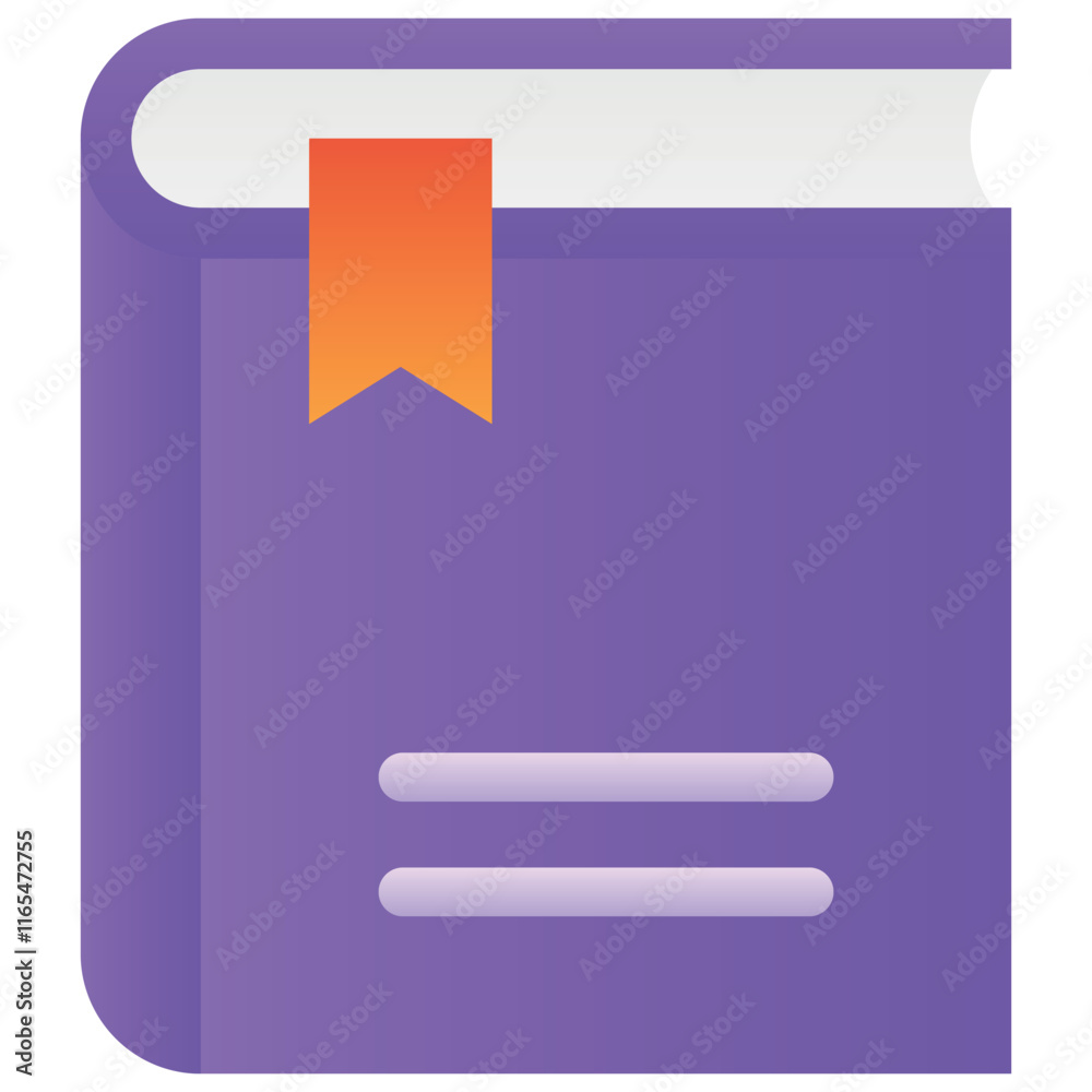 Fototapeta premium Gradient color illustration for Publication book