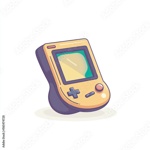 side view of a minimalist stick console game