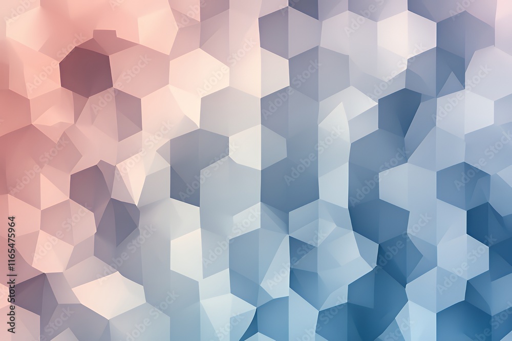 Abstract Geometric Pattern in Hues of Blue and Pink Abstract Geometric Pattern in Hues of Blue and Pink