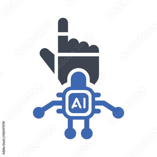 Ai hand icon